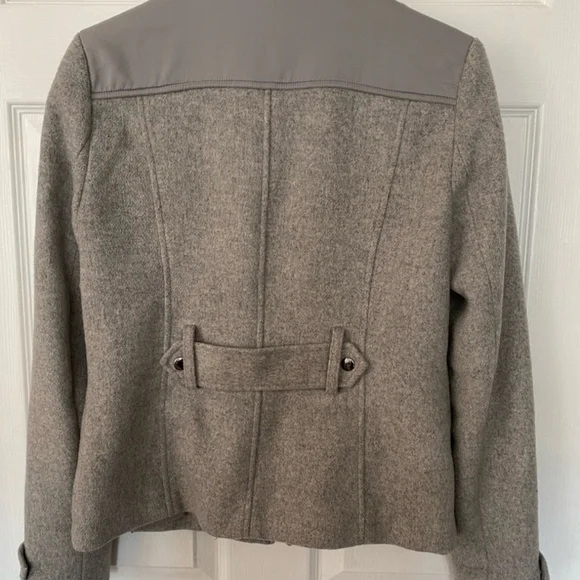Calvin Klein Wool Military Jacket Size 4 - Picture 8 of 11